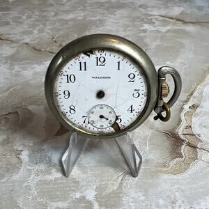 Waltham Grade No 610 Pocket Watch Model 1908 Size 16s FOR PARTS - AS IS Cond.